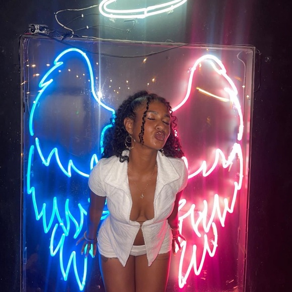 Not Ready To Go Terry Booty Shorts White - Picture 3 of 3